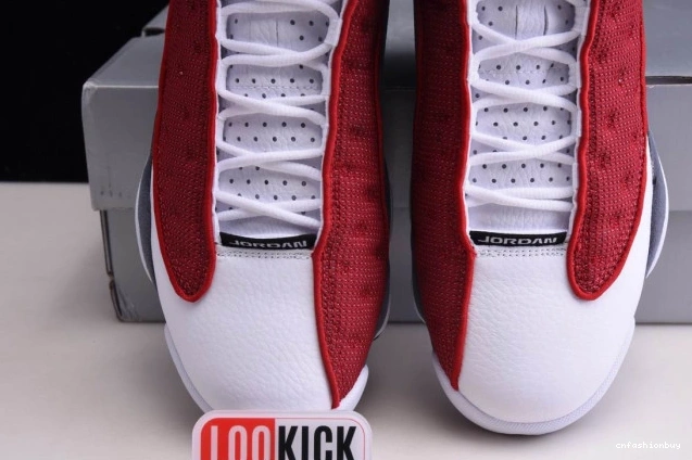 Retro Jordan Red Air Flint 414571-600 13 Grey Gym 1026